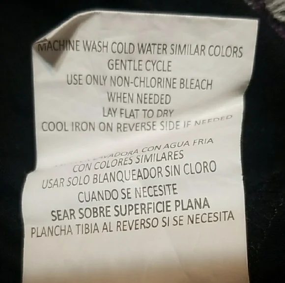 Speechless Purple Striped Long Sleeve Tee with Heart Design SZ. L - Picture 6 of 10